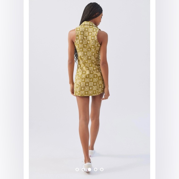 Urban Outfitters UO Freya Linen Collared Mini Dress - Picture 4 of 8